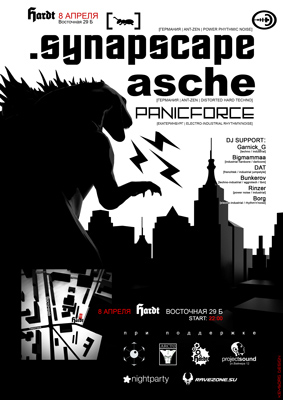 SYNAPSCAPE, ASCHE, PANICFORCE (poster)