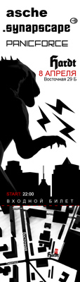 SYNAPSCAPE, ASCHE, PANICFORCE (ticket)